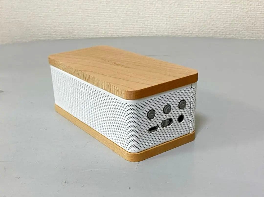 木製 Bluetooth モバイル・スピーカー Hacoa 白 北欧雑貨