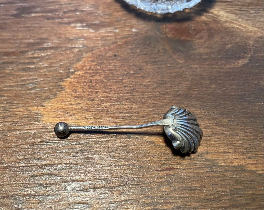 アンティーク カットガラスキャビアポット2個セット