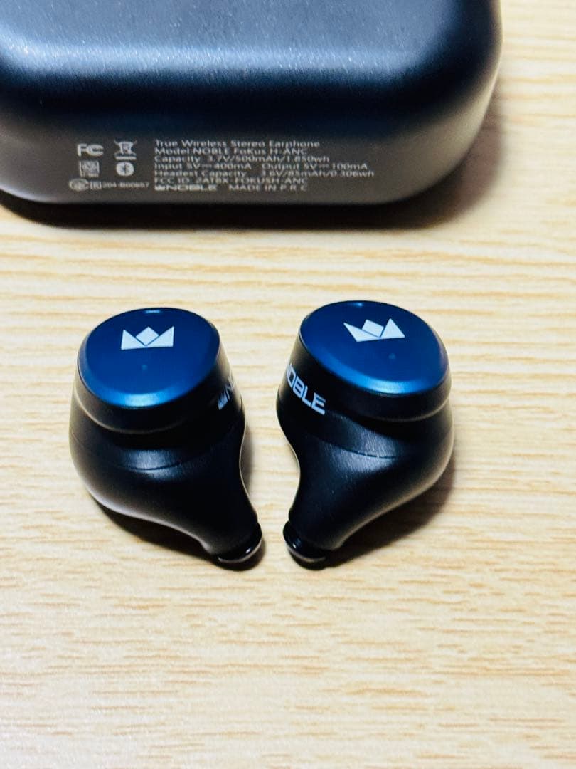 Noble audio FoKus H-ANC Blue ワイヤレスイヤホン