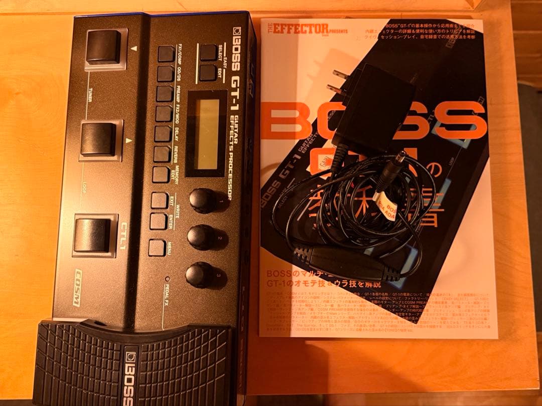 BOSS gt-1 電源アダプターセット (おまけ:教科書)