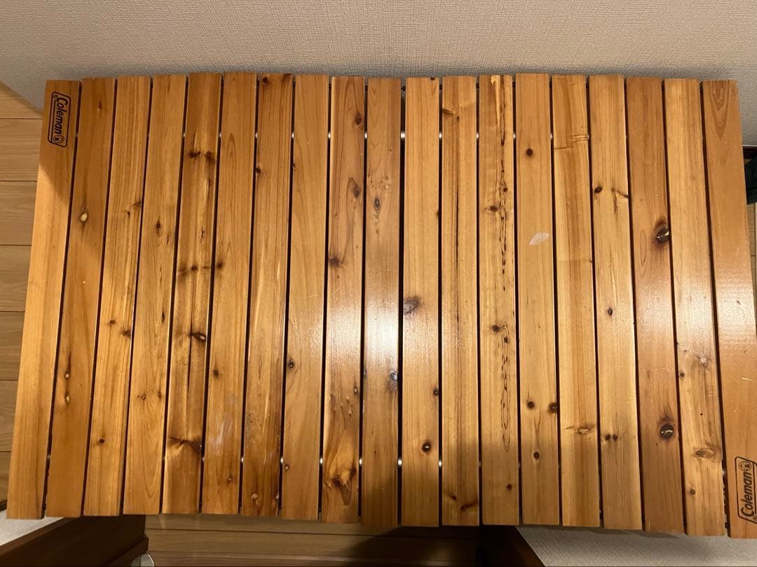 コールマン　ナチュラルウッドロールテーブル110 値下げ済み