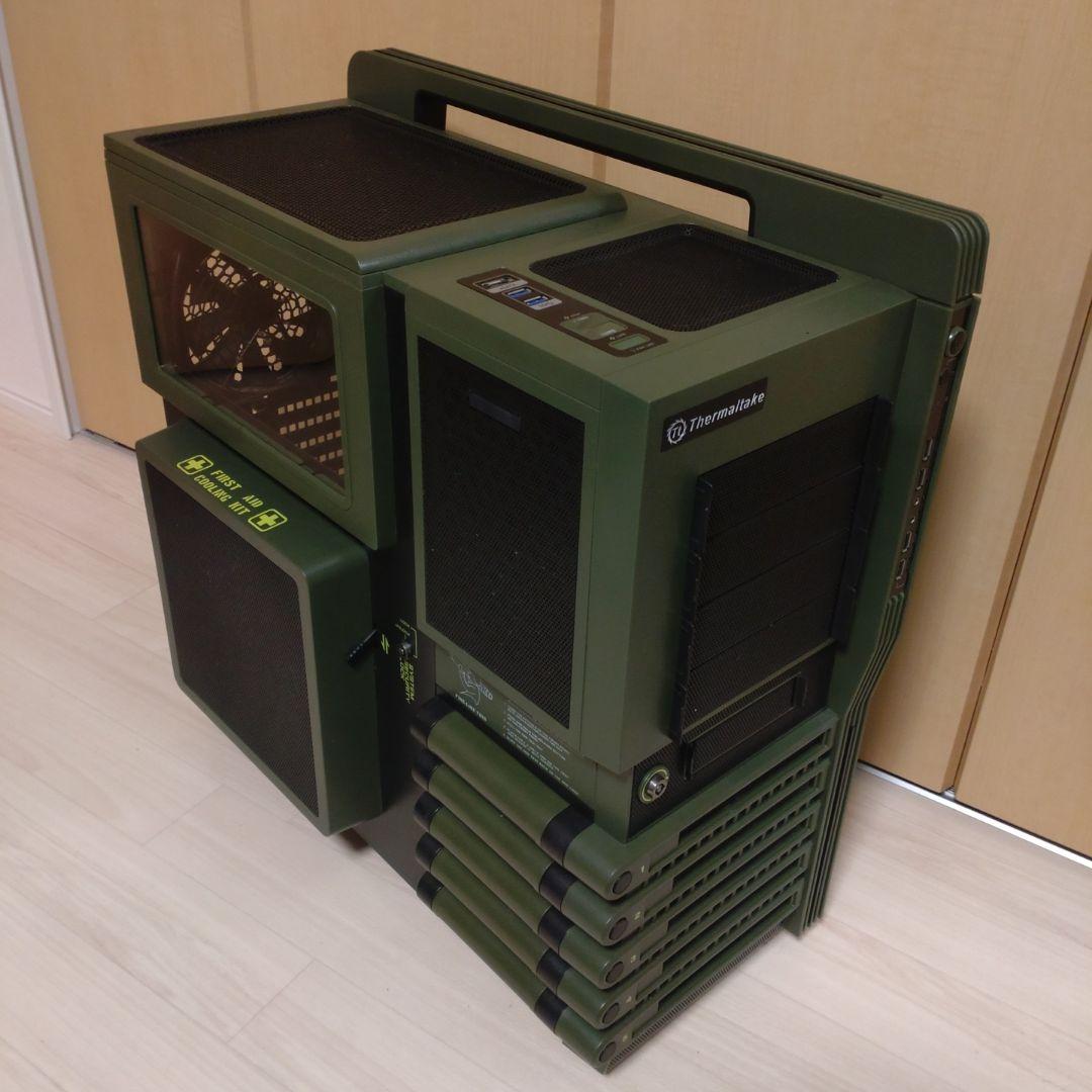 Thermaltake PCケース オリーブグリーン