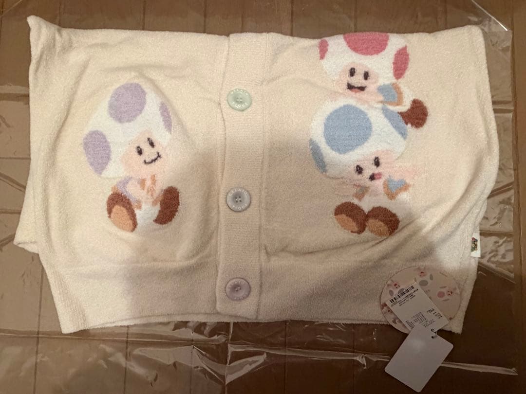 ジェラートピケ　キノピオ　カーディガン　マリオ　ユニセックスM L 定価以下