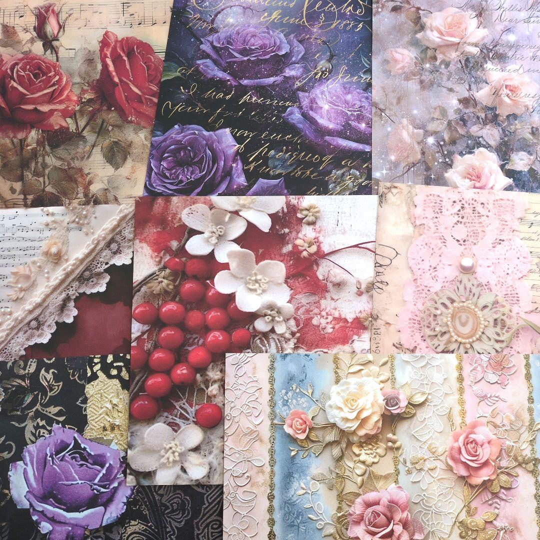 デザインペーパーꕤ︎︎４０枚 全部違うデザインꕤ︎︎おすそ分け