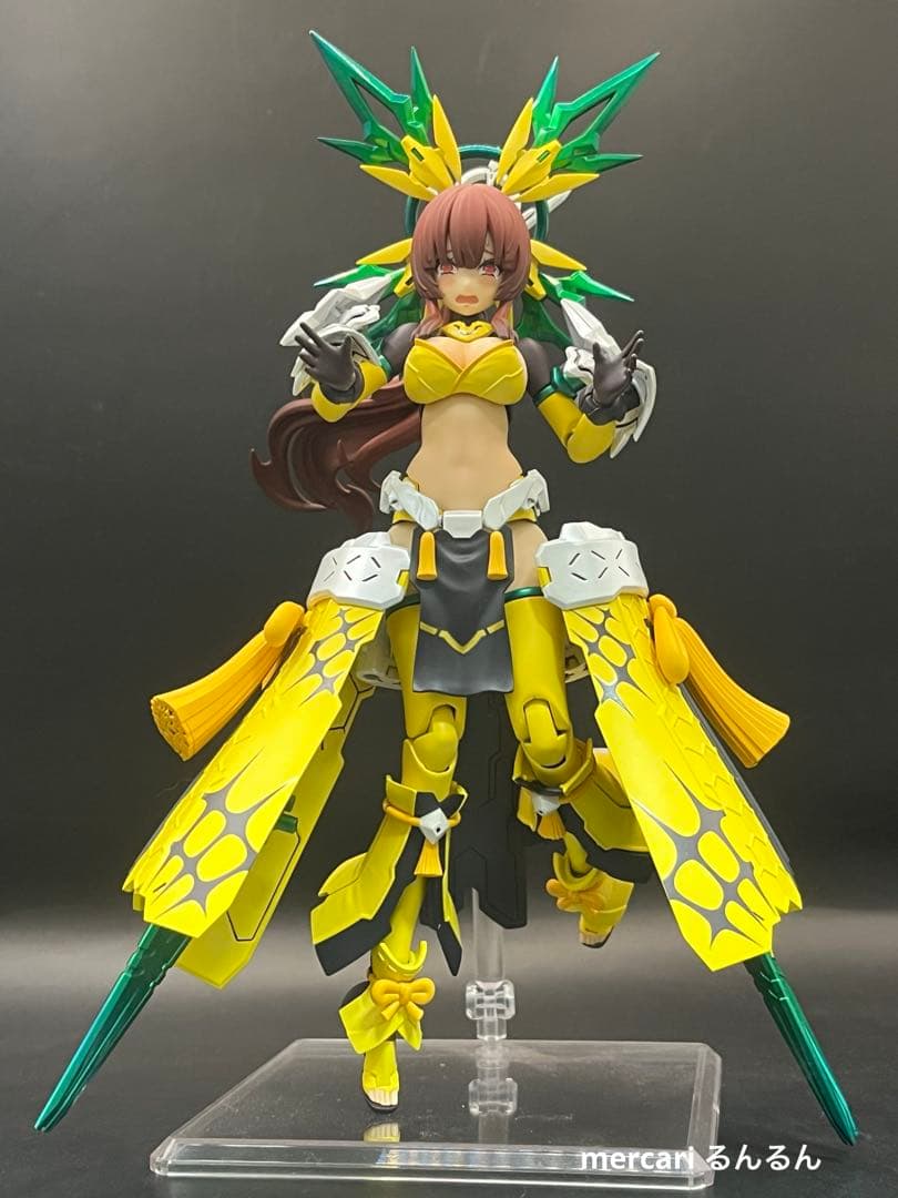 メガミデバイス　皇巫アマテラス日蝕　アメノウズメ 陽光カラー 塗装完成品