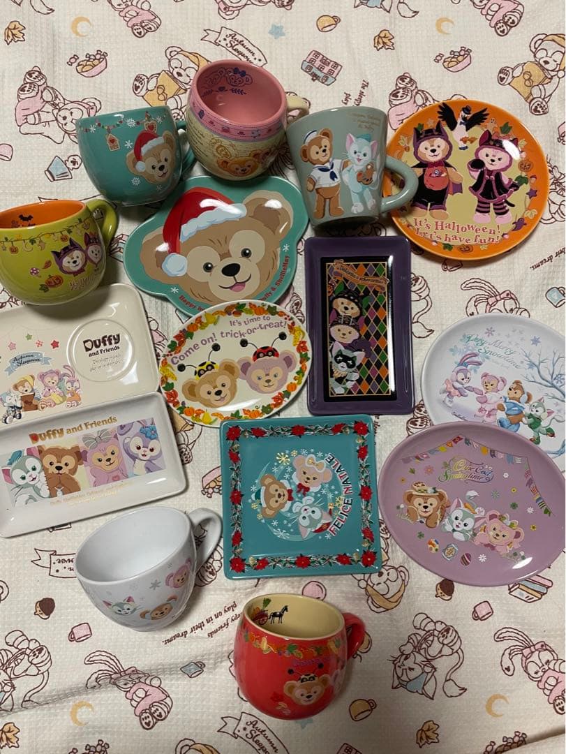 ダッフィー　スーベニア　プレート　コップ　セット