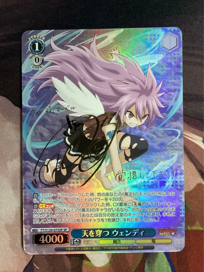 ※傷あり FAIRY TAIL 天を穿つ ウェンディ SP サイン