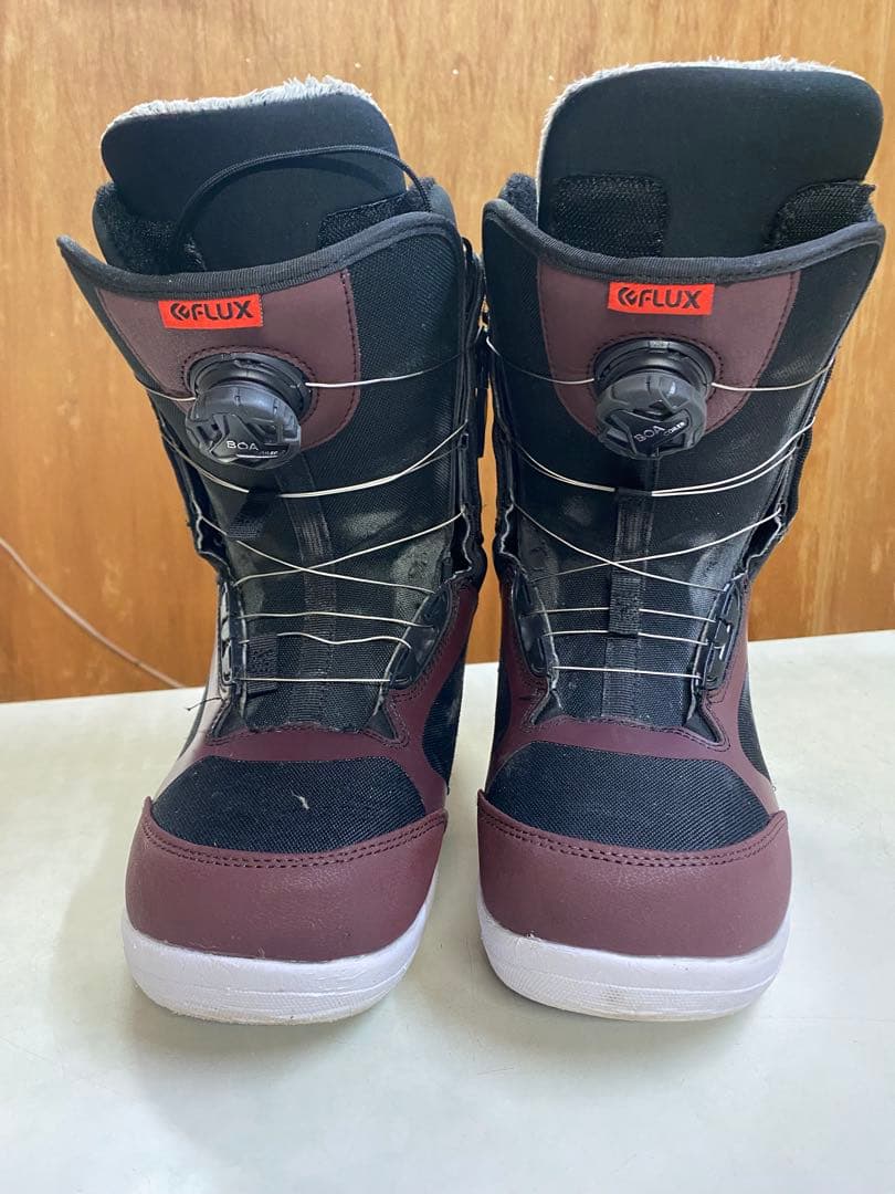 送料無料！！ FLUX FL-30A スノーボードブーツ 27cm バーガンディ