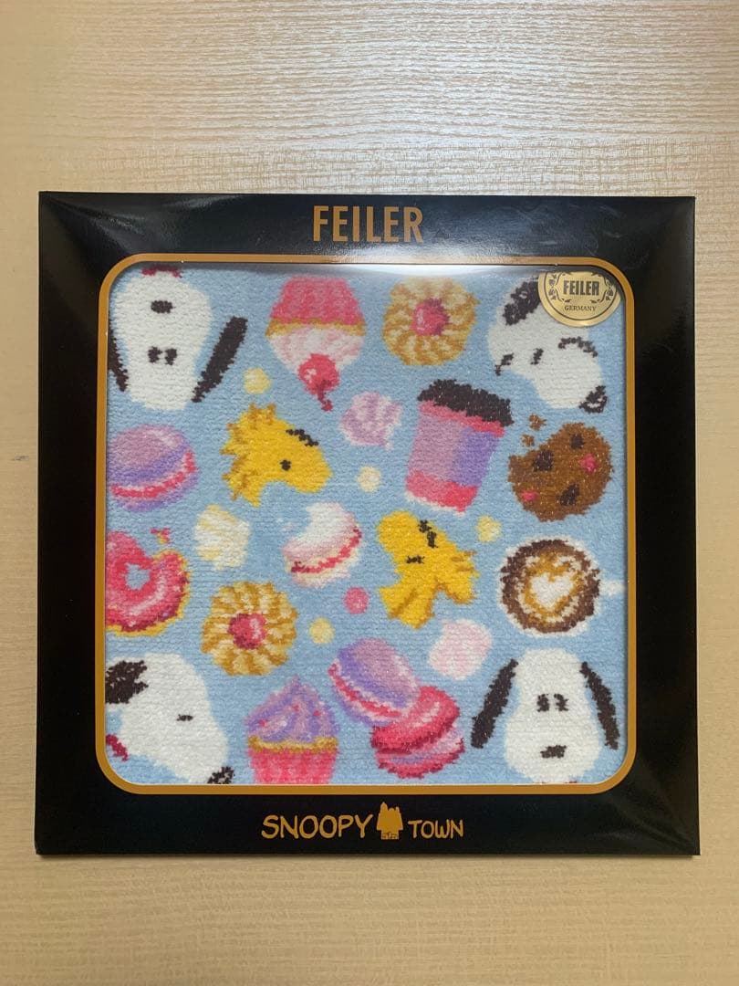 【新品•未使用】 FEILER / フェイラー スヌーピー　タオルハンカチ　3枚