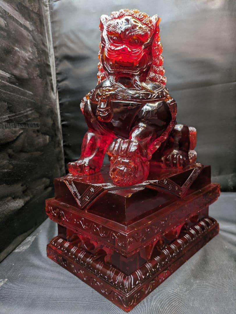 ☆b224、アジア風水ガーディアンライオン、悪を追い払う彫像、富、幸運、繁栄