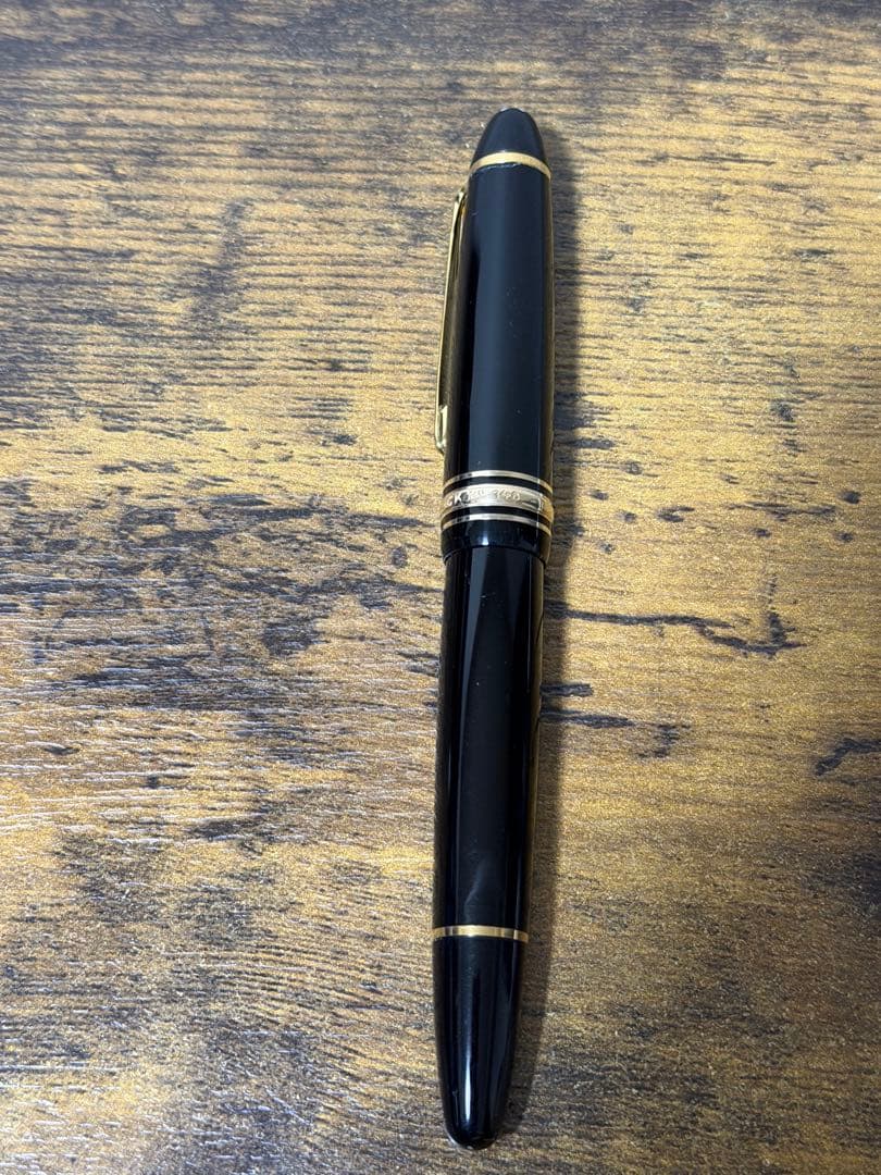 筆記確認&洗浄済　1980年代　全金　14K 146 モンブラン　万年筆　中細字