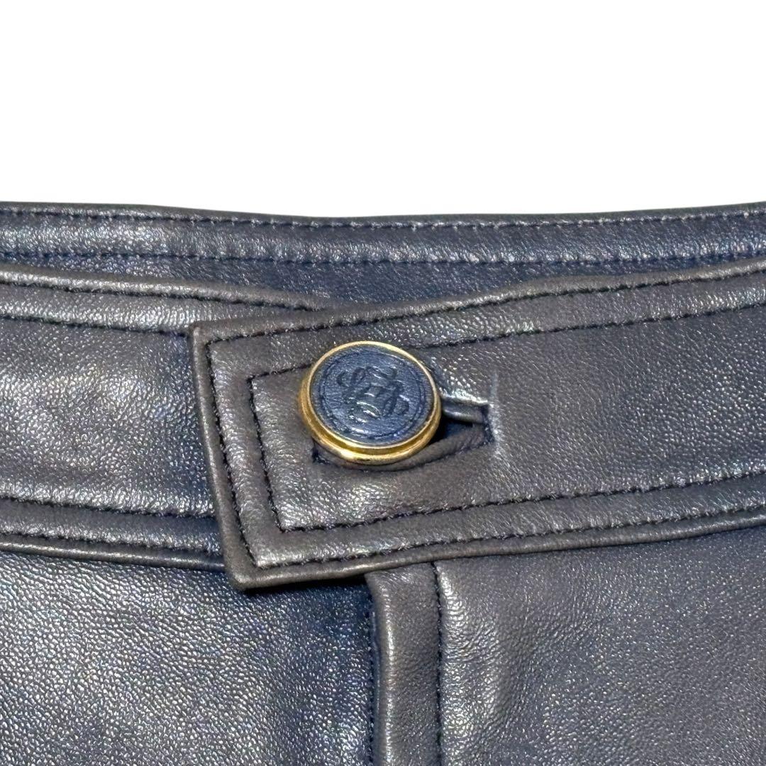 LOEWE ロエベ レザー アナグラム スカート 38