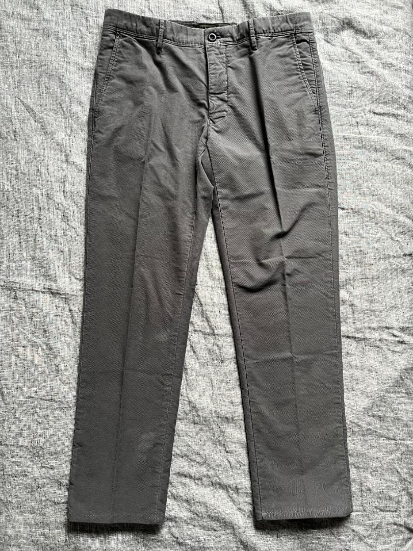 インコテックス ストレッチ コットンパンツ 後染め SLIM FIT