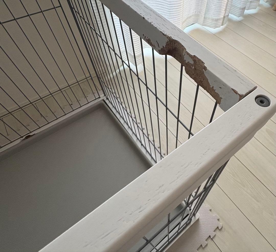 ペティオ トイレのしつけが出来る ドッグルームサークル ホワイト ワイド