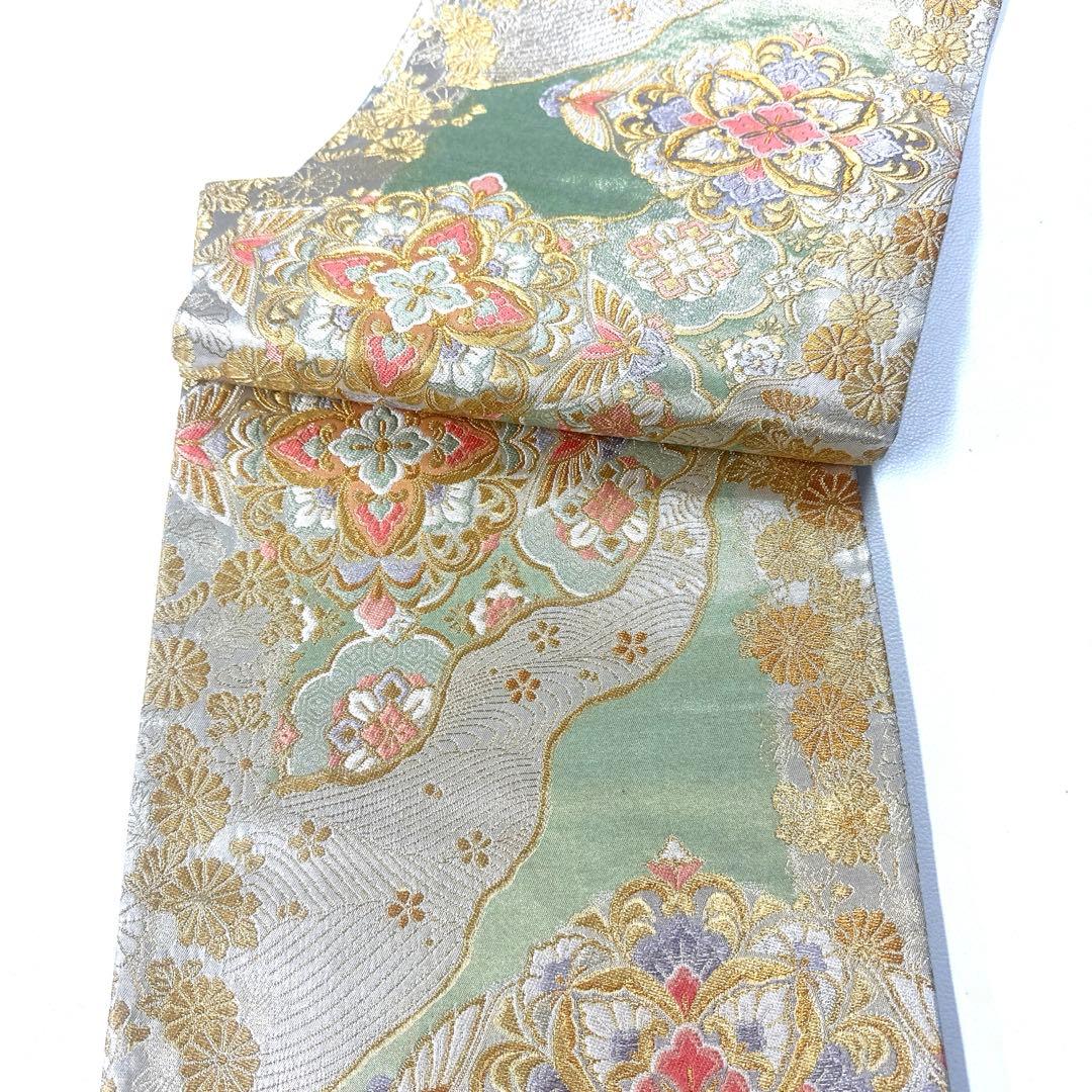 専用帯5716 4853 4858 三点セット●高級 正絹 六通 袋帯