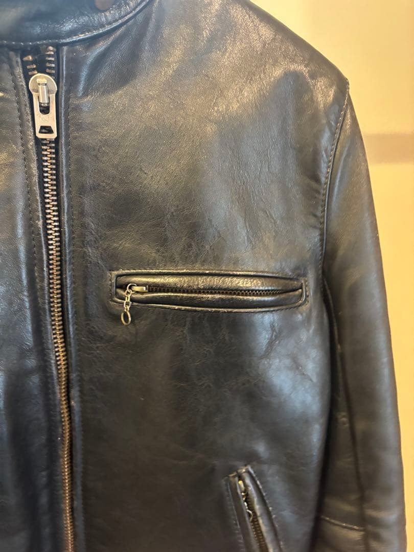 希少！vanson バンソン シングルライダース レザージャケット 黒 40