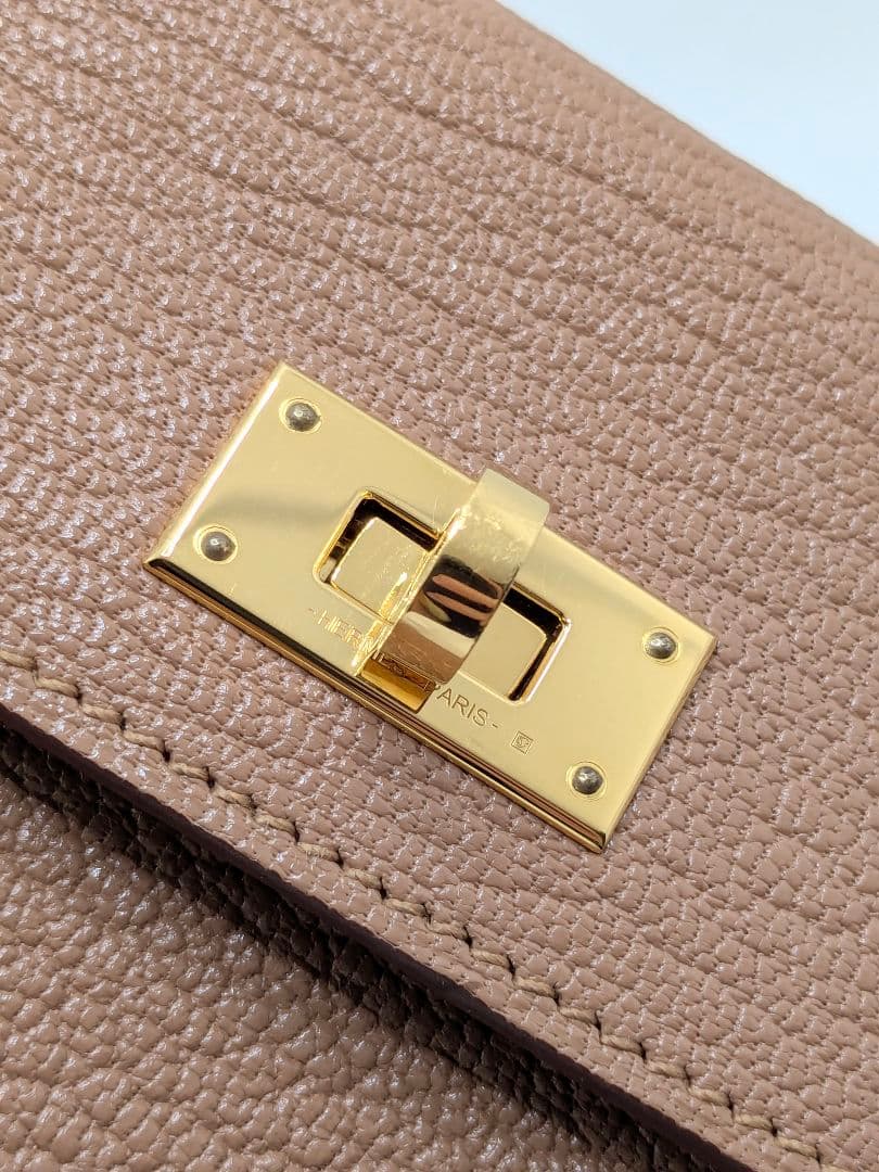 ✨極美品✨ エルメス ケリーポケットコンパクト ヴォーエプソン ケース財布