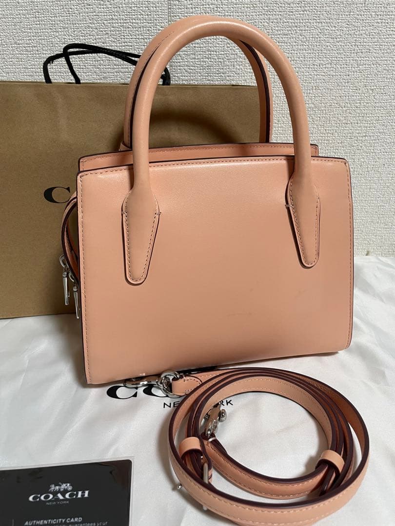 [美品] ❤️COACHアンドレア キャリーオール ピンク ハンドバッグ❤️