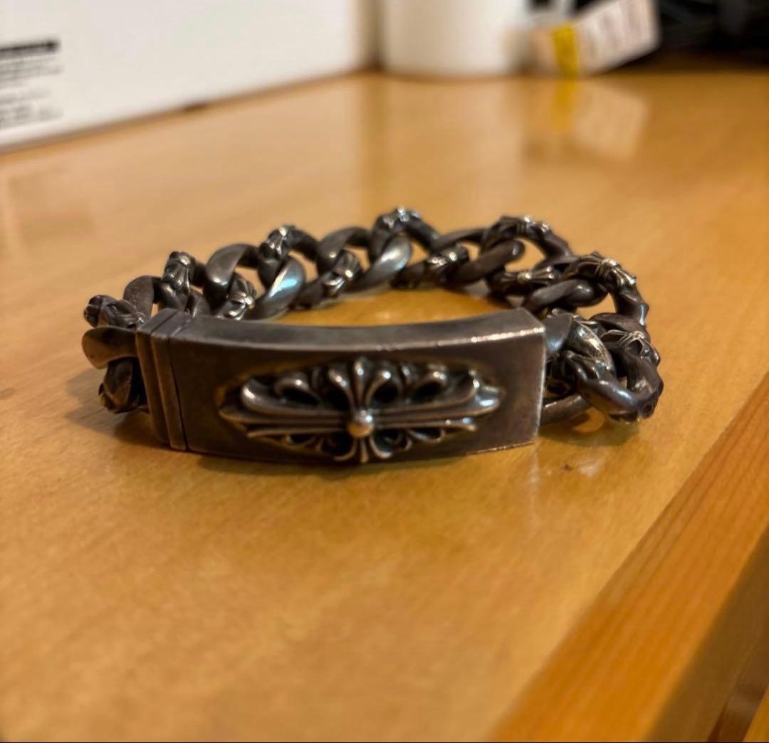 クロムハーツ フローラルクロスIDブレスレット