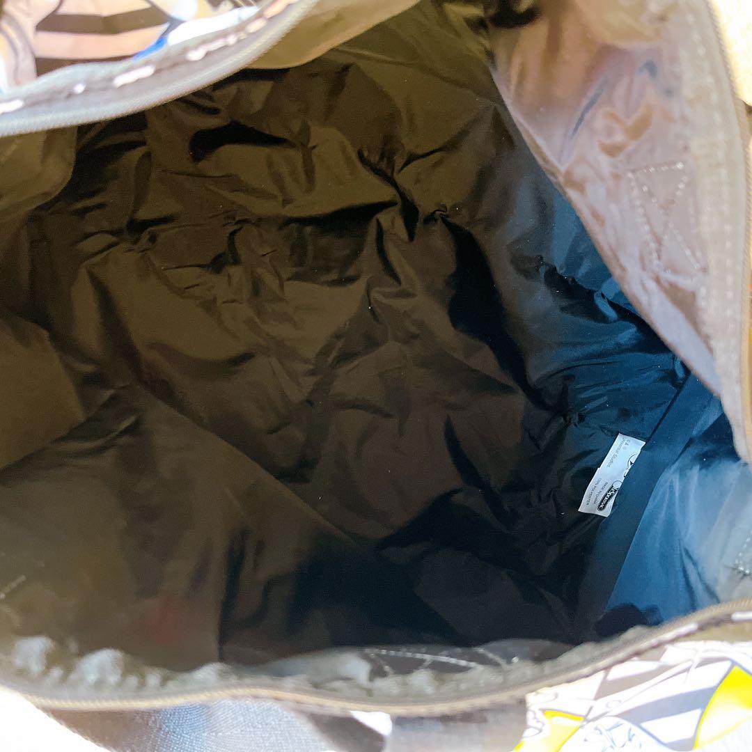 【極美品】レスポートサック × USJ スヌーピー 総柄 ボストンバッグポーチ付