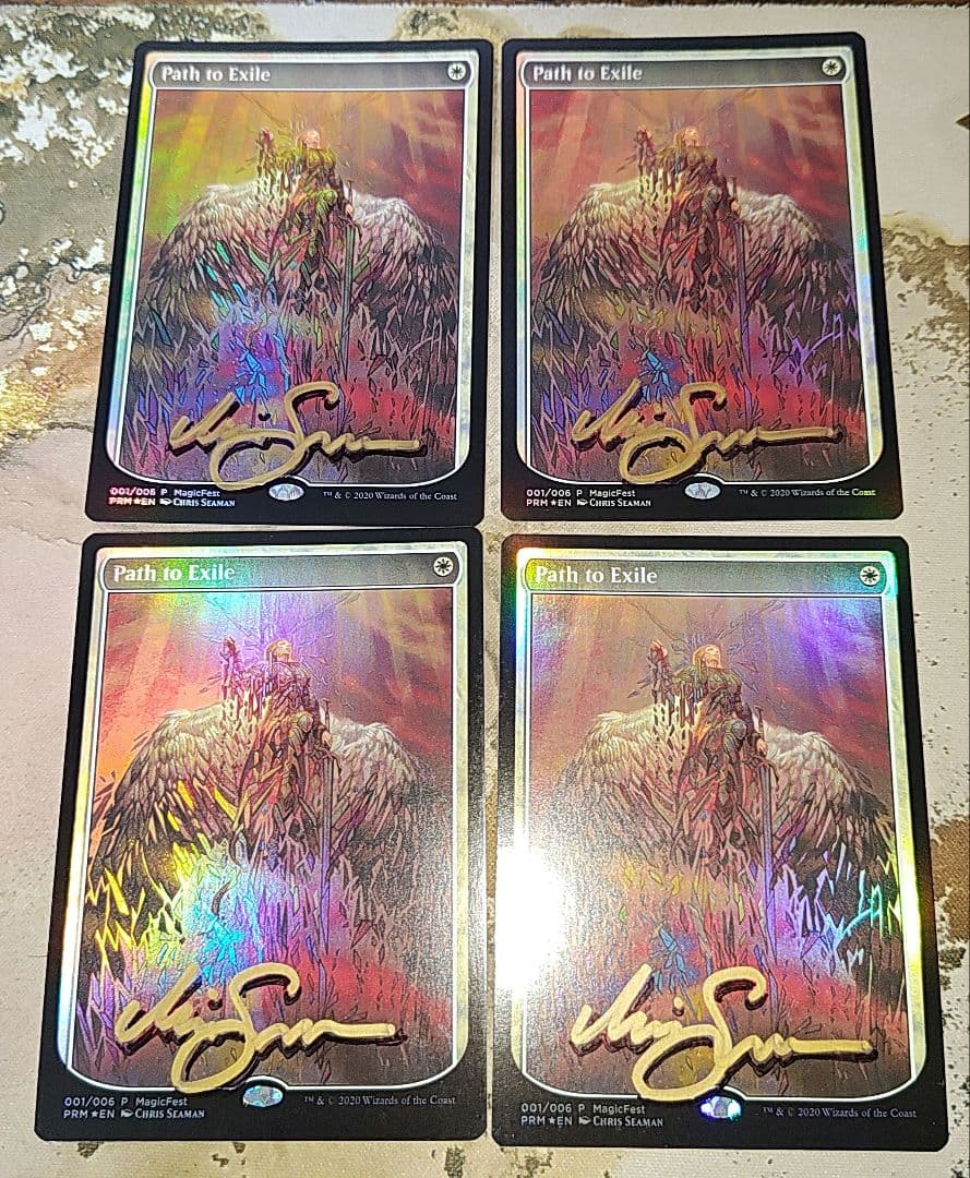 MTG 流刑への道 プロモFoil サインド 4枚