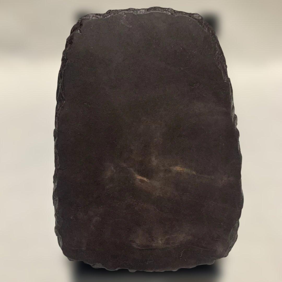 硯　書道具　瓜模様　天然石　木箱付き