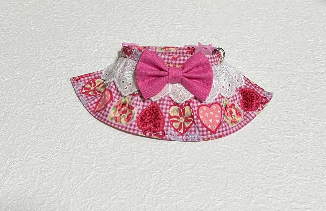 フレアスタイ(ギンガムチェック ハート柄 ピンク) Ｎｏ．163-680