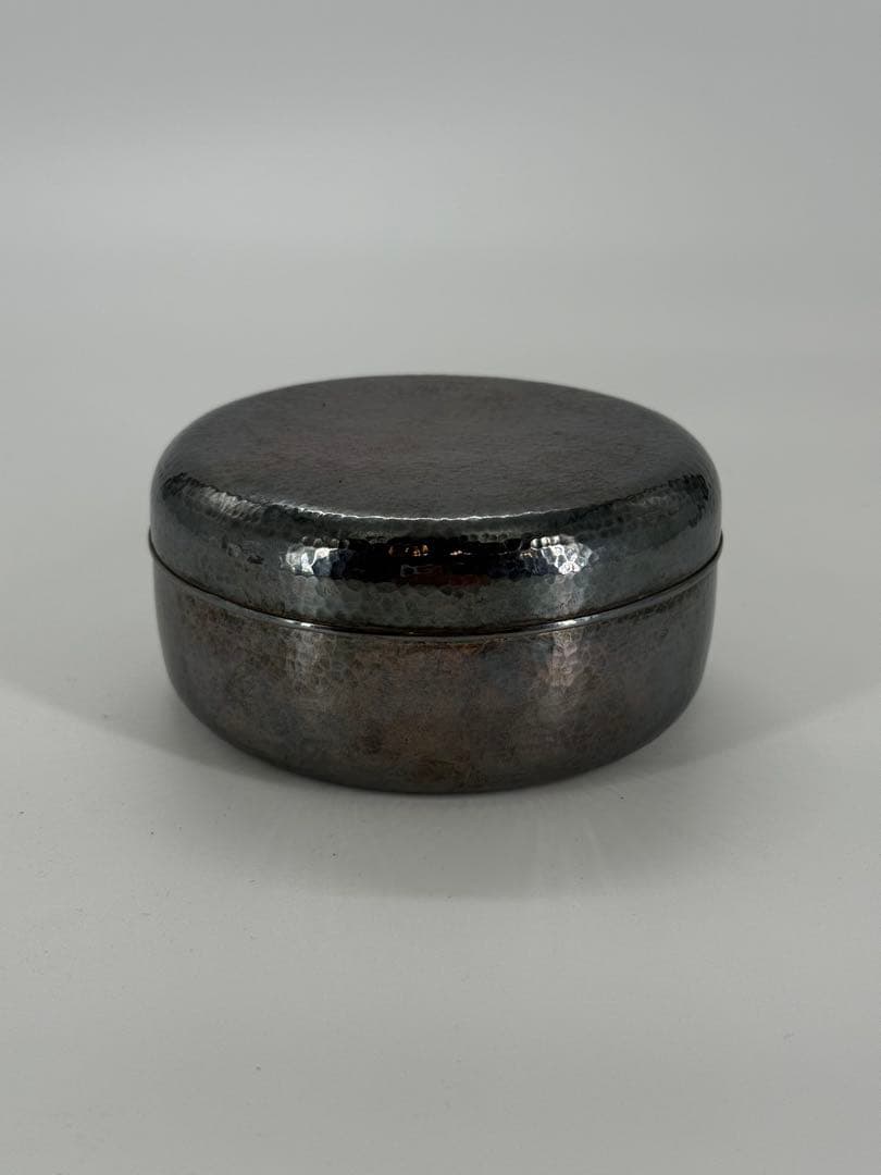 純銀槌目 香合（101g）