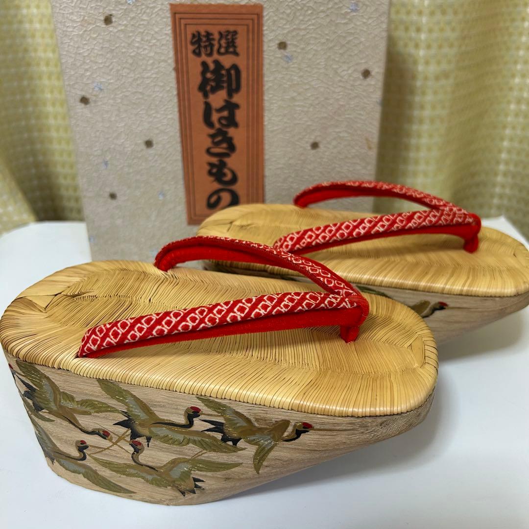 ぽっくり下駄 18cm 七五三　お正月　こっぽり　草履 特選　おこぼ　下駄