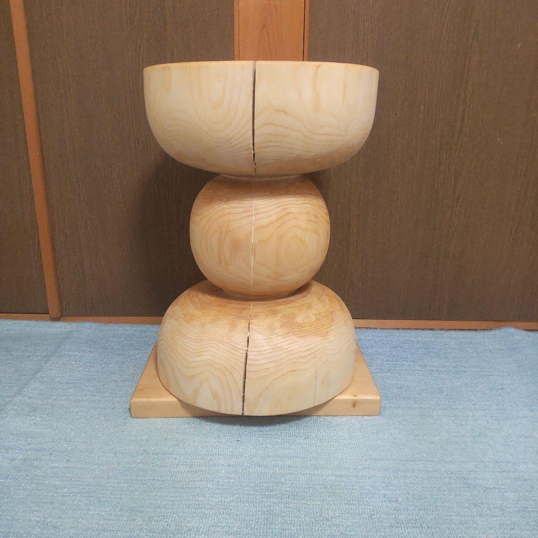 東濃ヒバ丸太椅子スツール