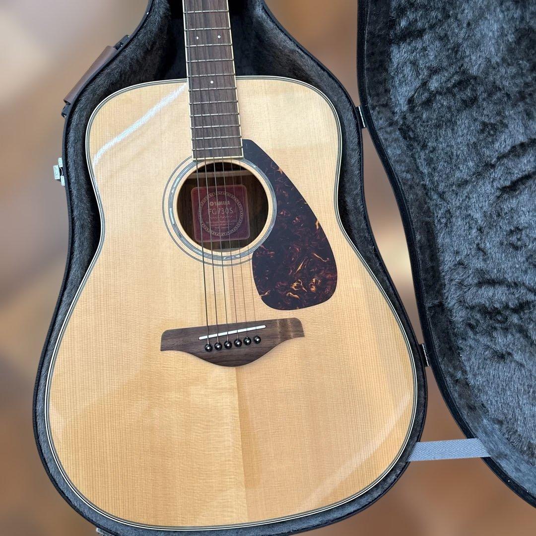 ハードカバー付　YAMAHA FG730S アコースティックギター