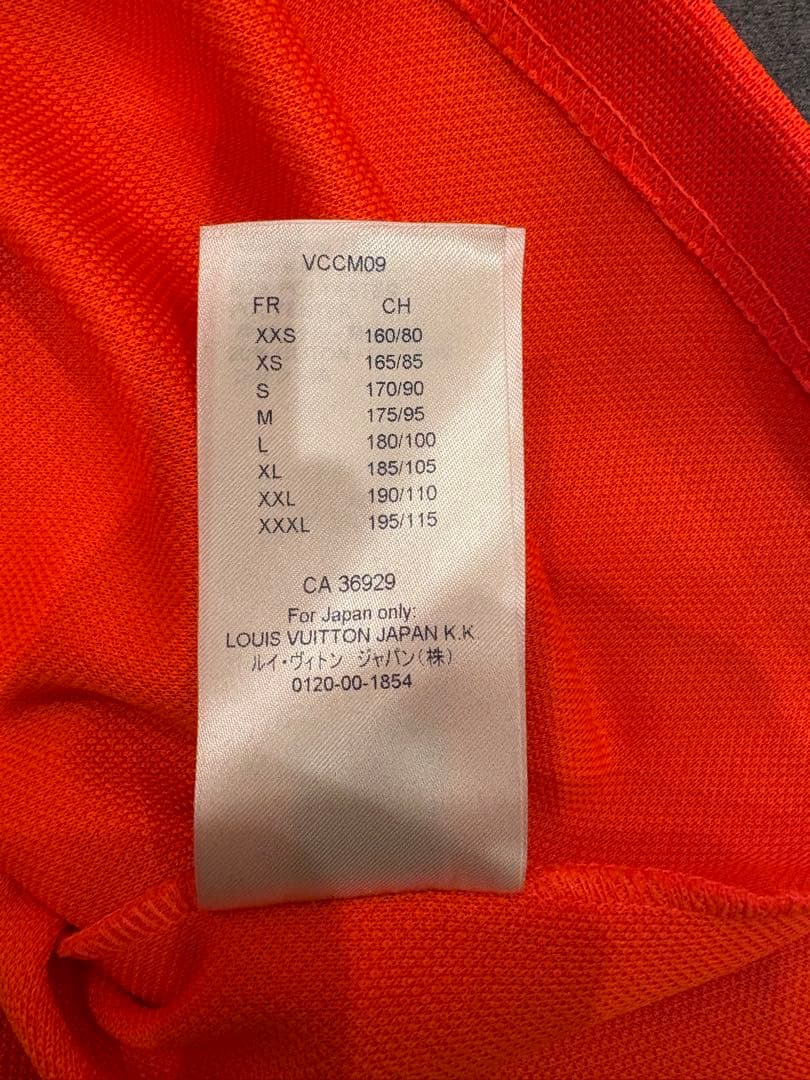 ルイヴィトン　オレンジ メッシュロゴ Tシャツ 半袖