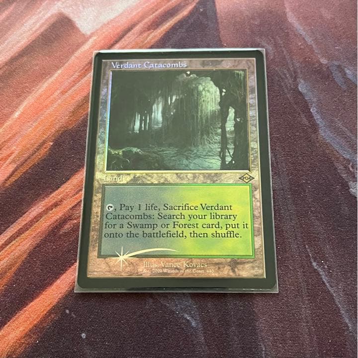 MTG 新緑の地下墓地 Verdant Catacombs 旧枠FOIL 英語版