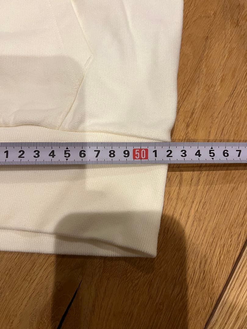 春！　モンクレール　フーディパーカー　白　XL ホワイト