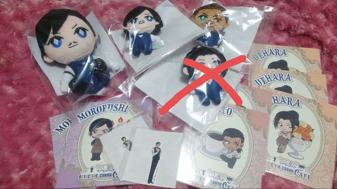 長野県警 諸伏高明 大和敢助 上原由衣 コナン セガくじ B,C,D,E シール