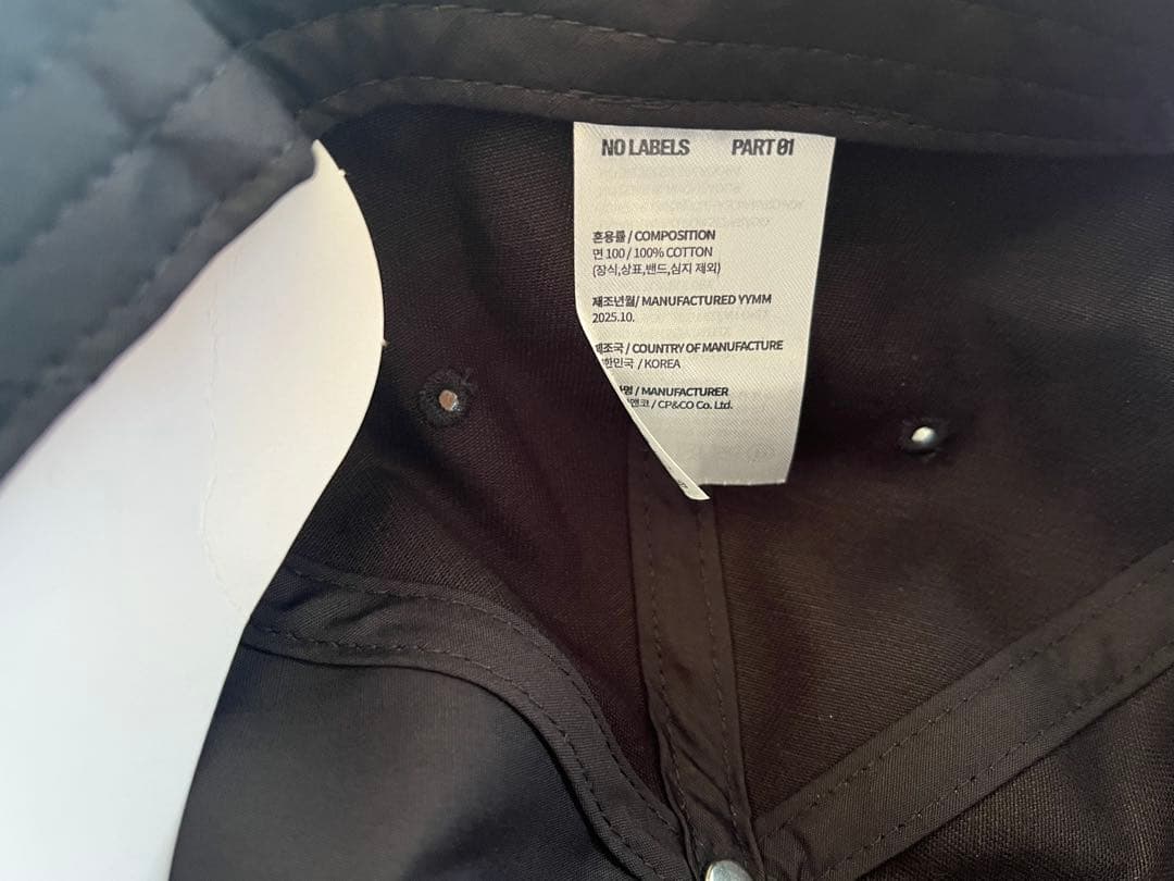 NO LABELSPART01 公開収録 リスパ　ヨンジュン　特典　キャップ