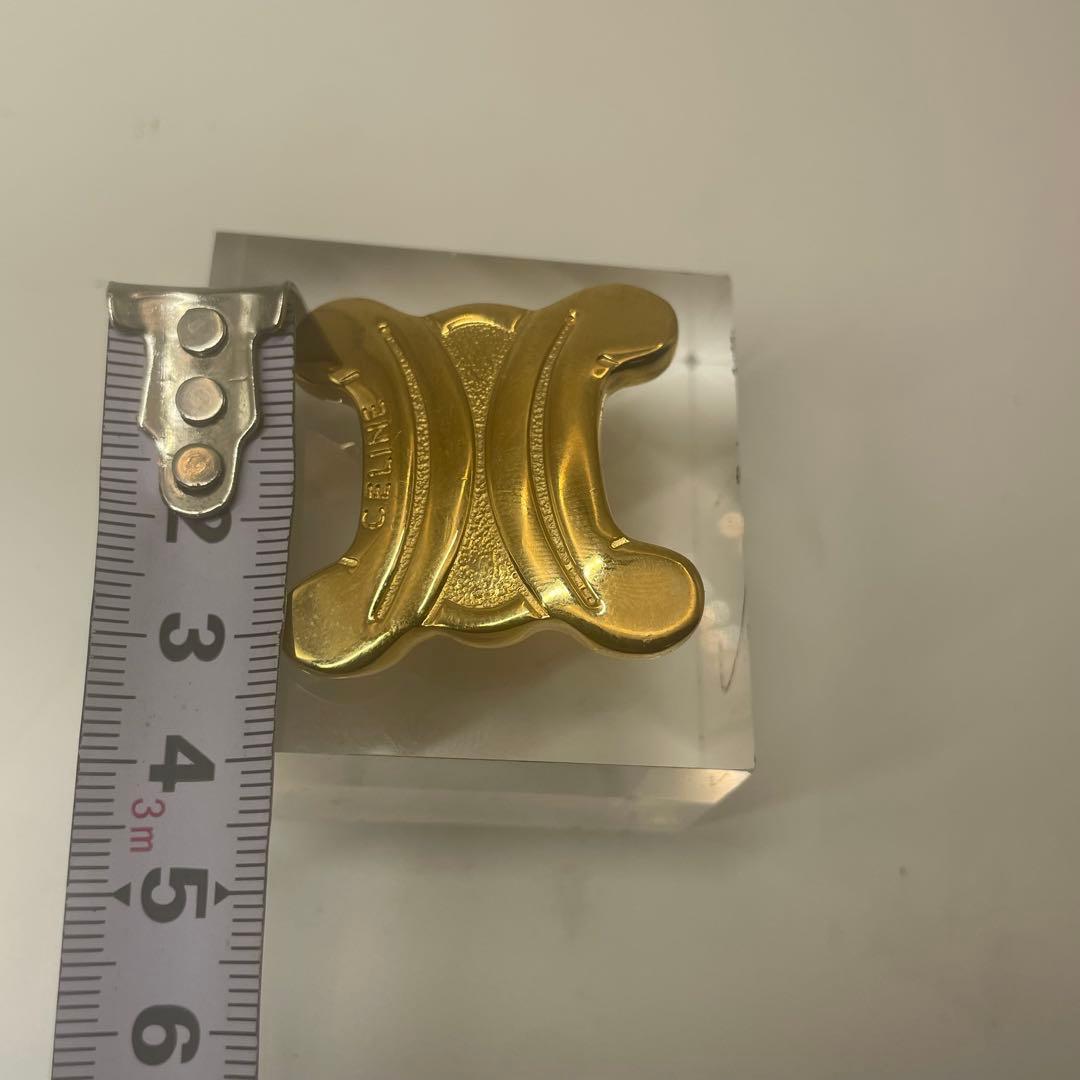 CELINE✨セリーヌ　トリオンフ　 ゴールド ブローチ　ヴィンテージ