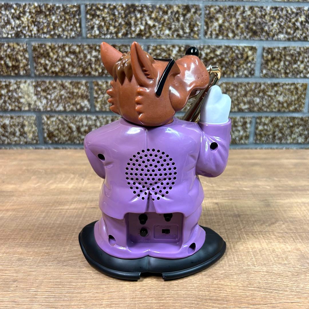 昭和レトロ ダンディーウルフ おしゃべり 目覚まし時計 リズム時計工業 置き時計