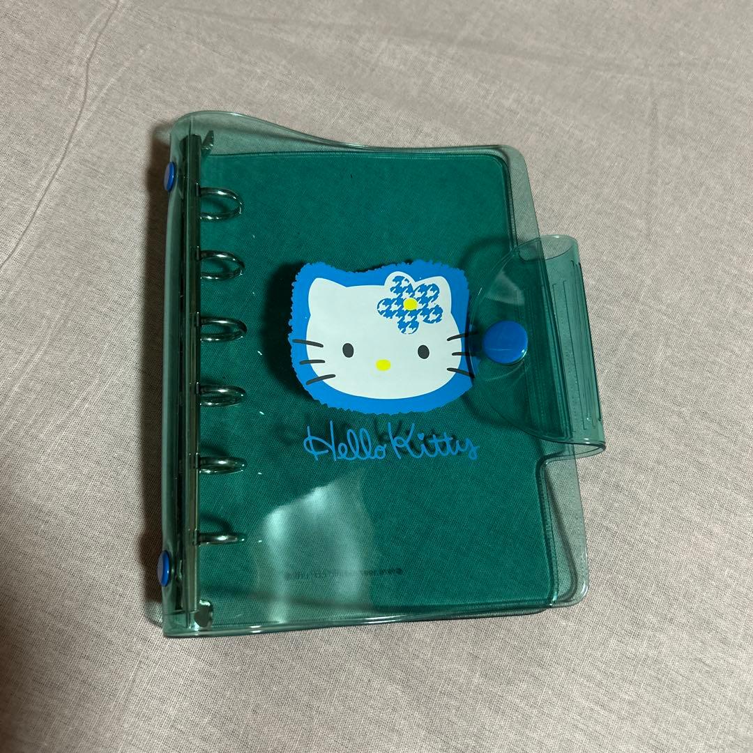 Hello Kitty システム手帳　透明青
