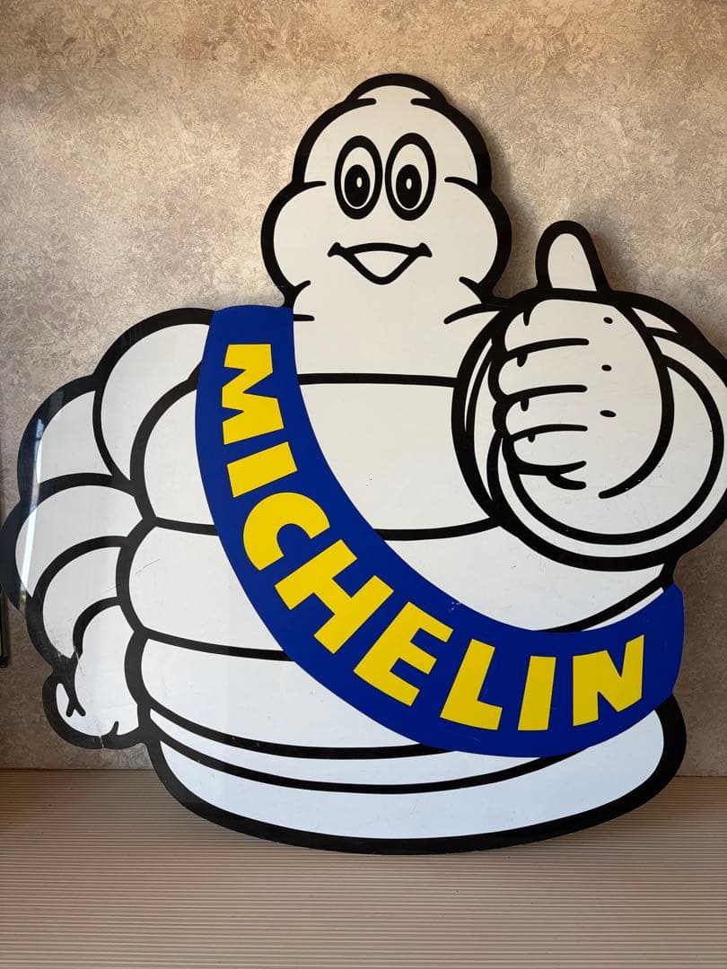 ミシュラン看板タイヤラック看板ビバンダム看板　コレクション　ステッカー付き