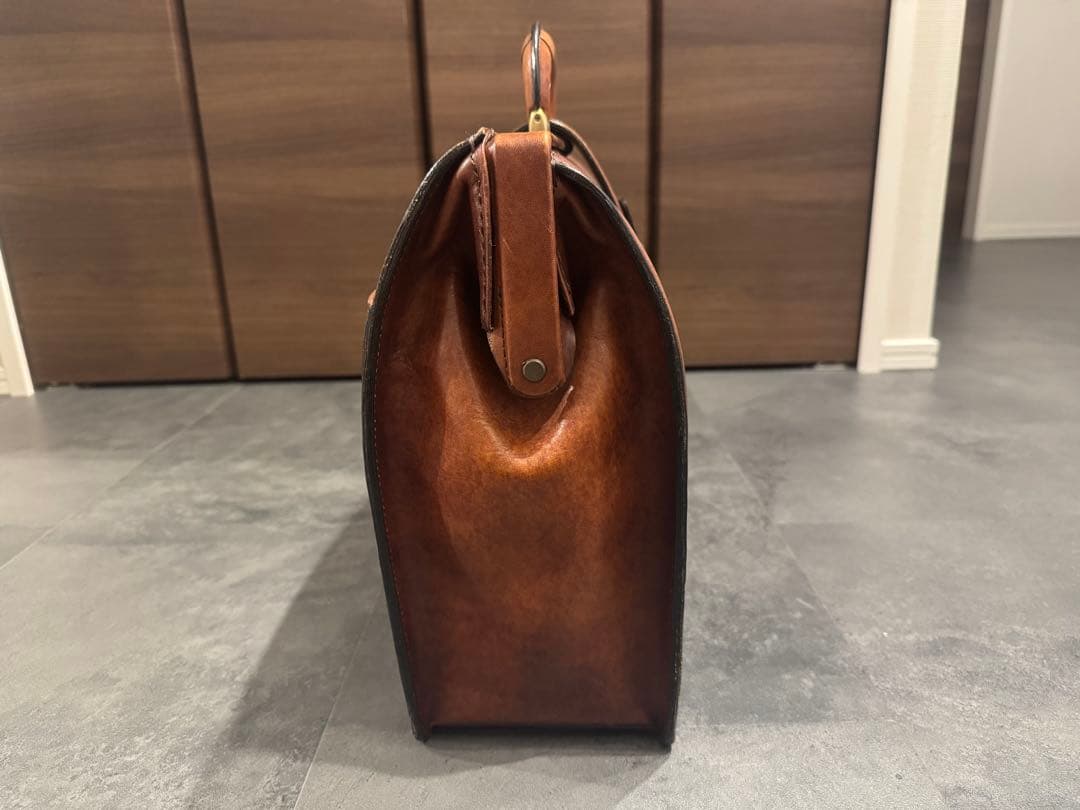 美品 青木鞄 Lugard G3 ダレスバッグ ビジネスバッグ 本革 ブラウン