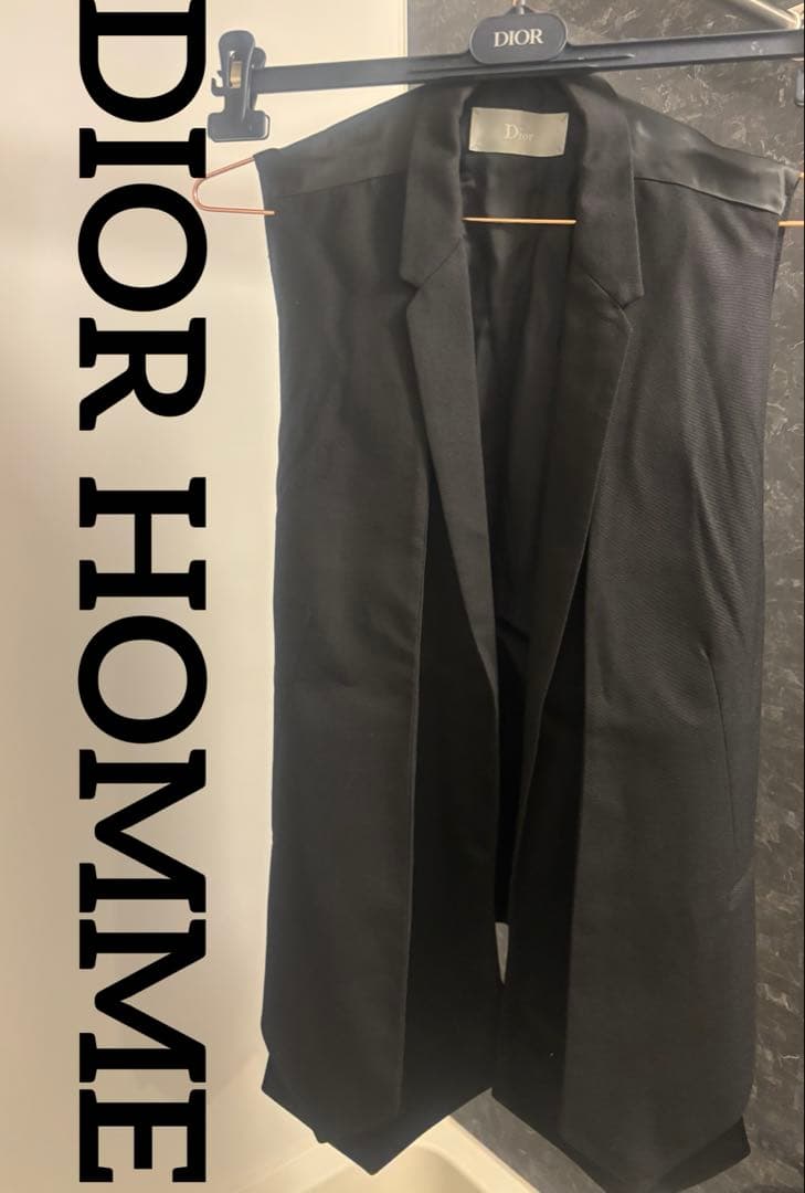 DIOR HOMME デザインダブルプリーツジレ★ベスト50