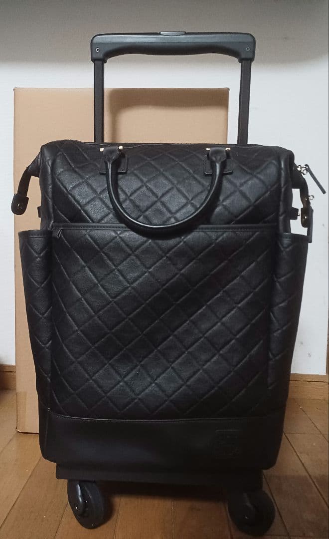 SWANY D-283 スワニー　縦ボストン型キャリーバッグ　黒　箱有り