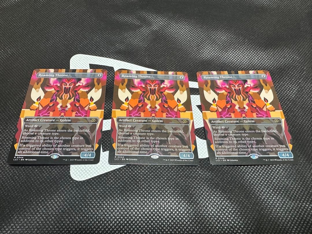 うろつく玉座　ボーダーレス　英語版　3枚セット