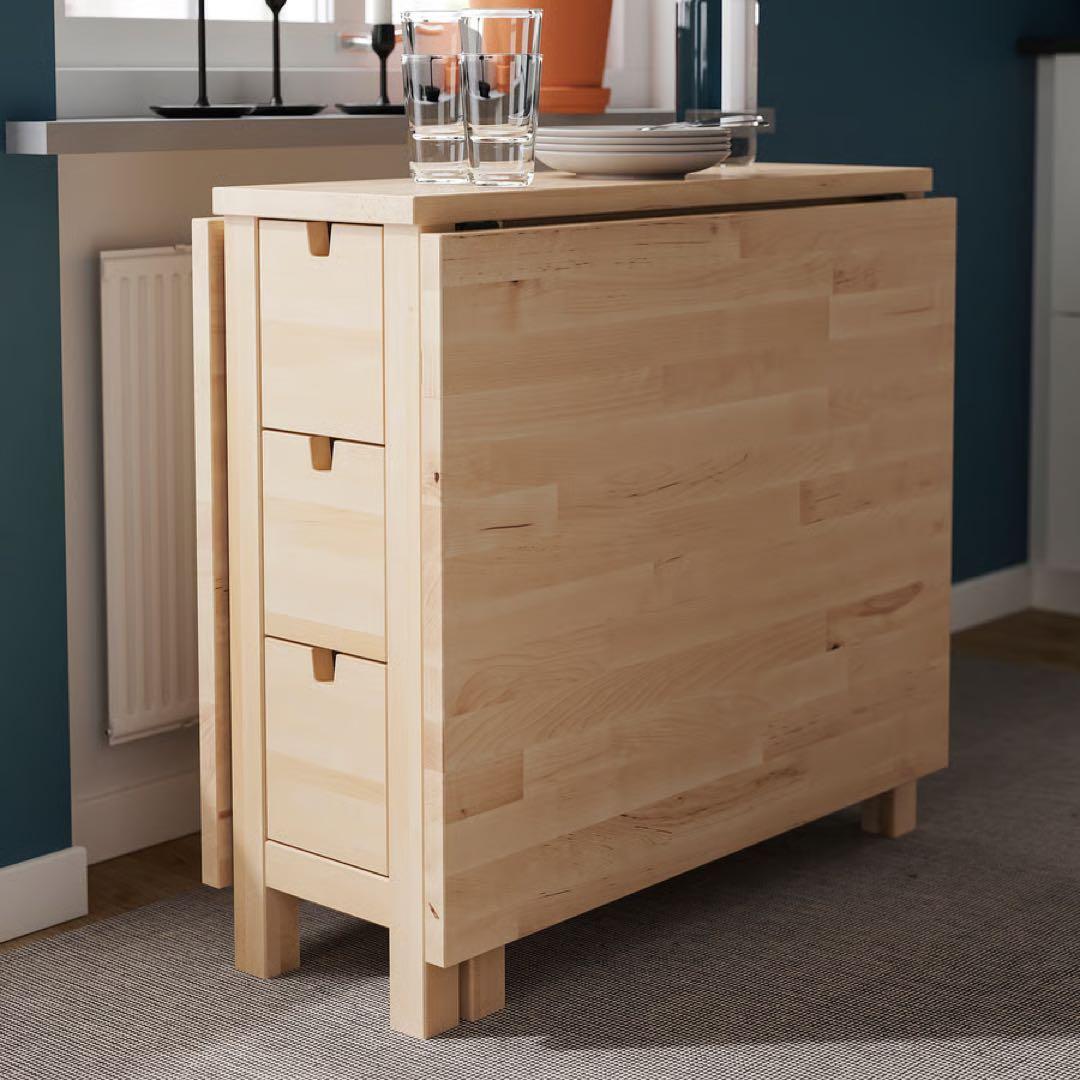 【美品】IKEA イケア　NORDEN バタフライテーブル　折りたたみテーブル