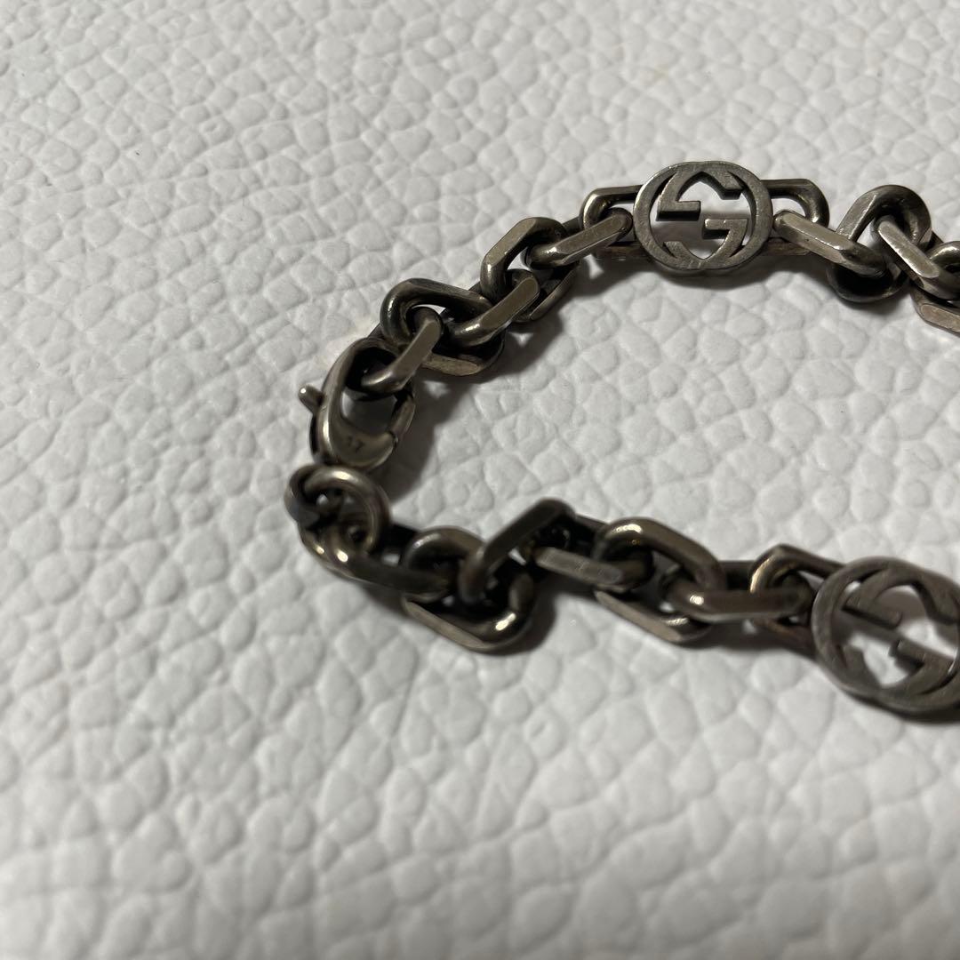 正規品　GUCCI　インターロッキング　ブレスレット　17号