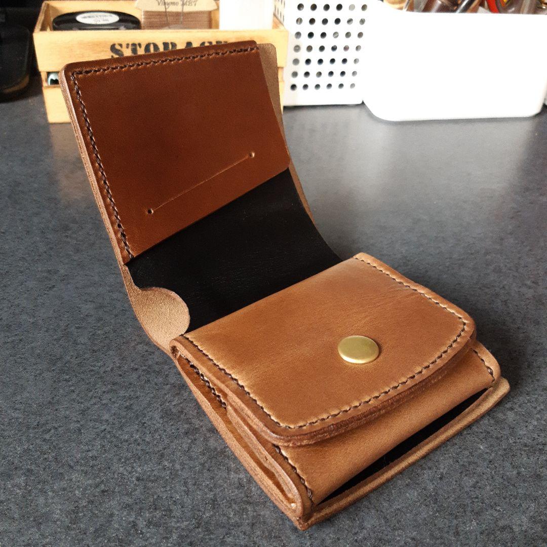 HORWEEN★クロムエクセル　二つ折り財布 ブラック★☆ブラウン