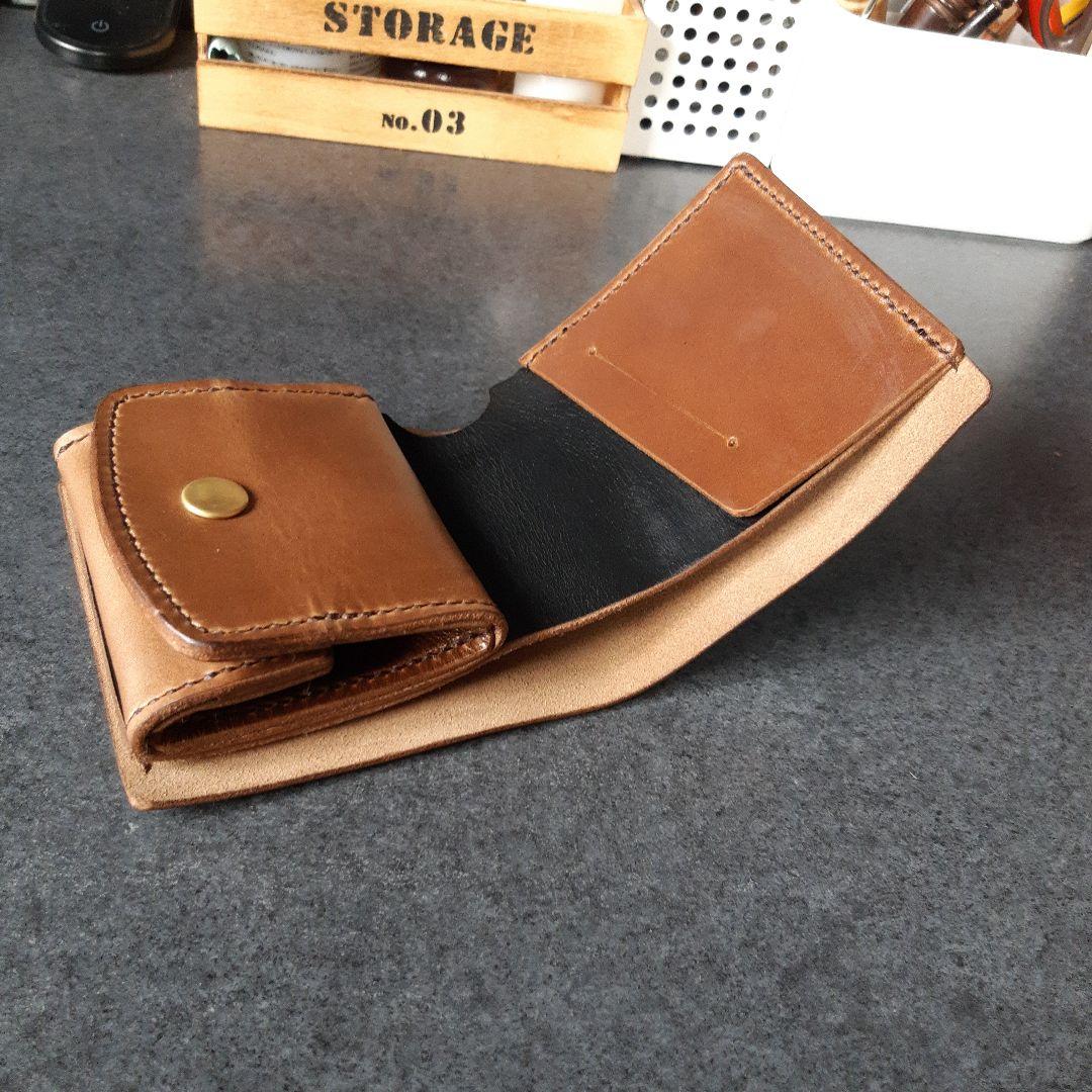 HORWEEN★クロムエクセル　二つ折り財布 ブラック★☆ブラウン