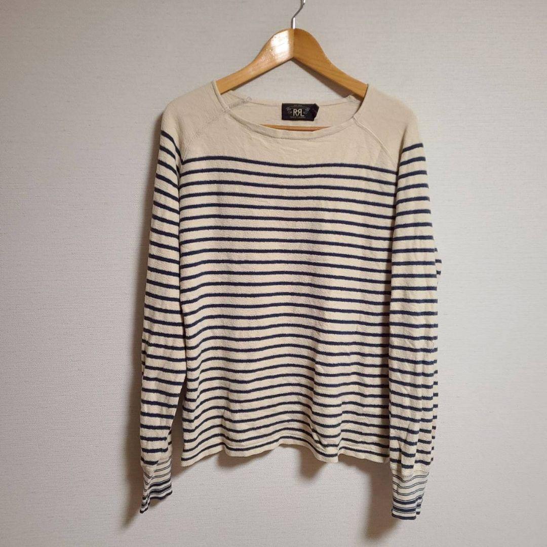 ダブルアールエル RRL ラルフローレン ボーダー Tシャツ 半袖 ロンT S