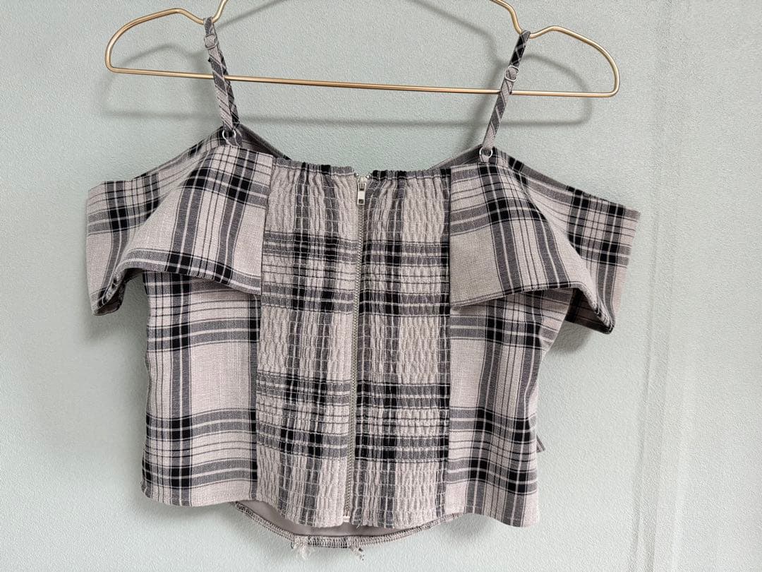 【ミックス2】LIP SERVICE ツイードリボンオフショルトップス